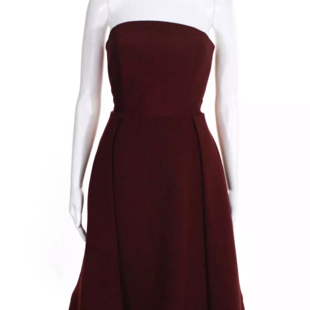 C/MEO Collective Making Waves Dress Burgundy SizeM